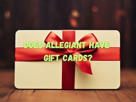 allegiant gift certificate